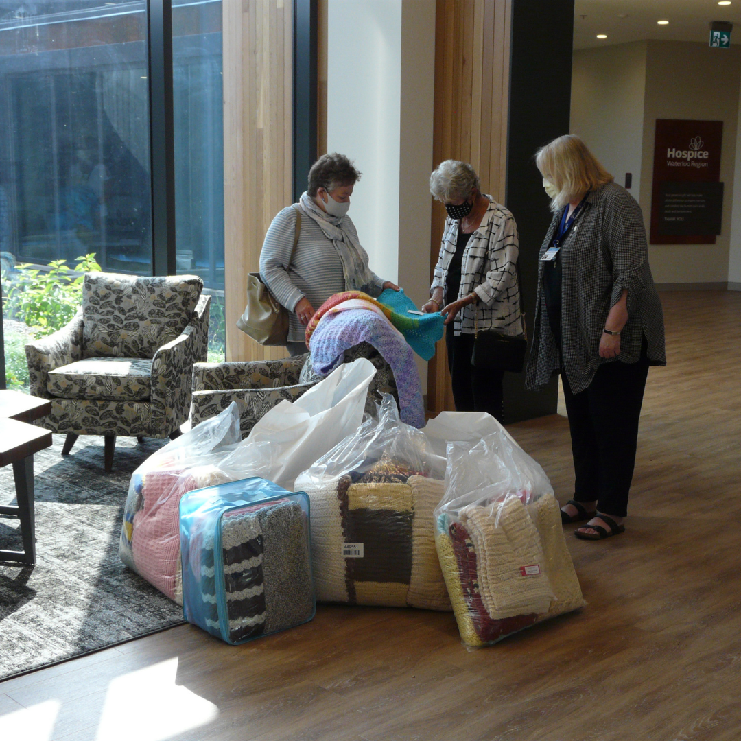 The May Court Club of Kitchener-Waterloo donates shawls