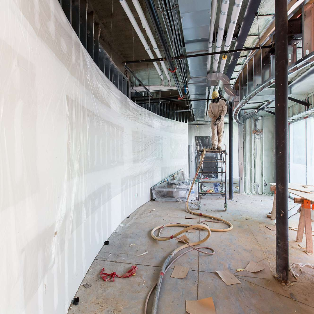 9 Inside hallway photo of The Gies Family Centre, which is under construction